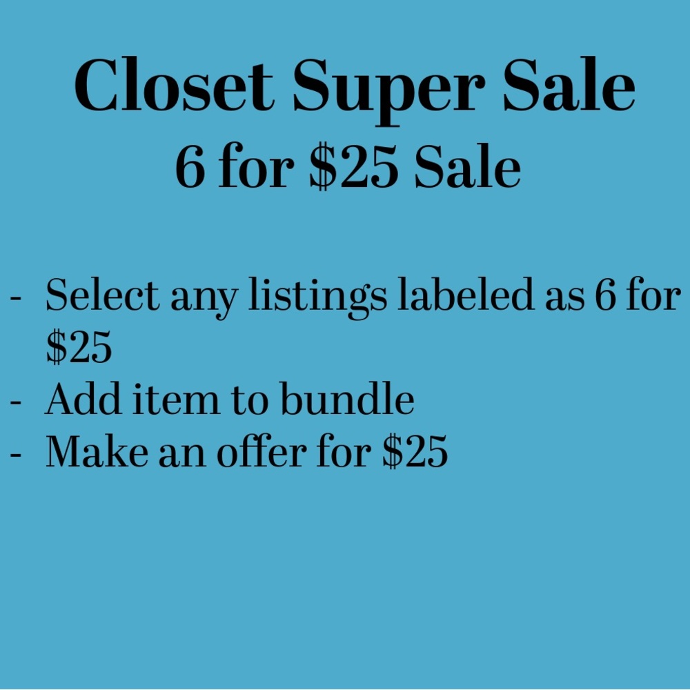 Closet Super Sale Offer